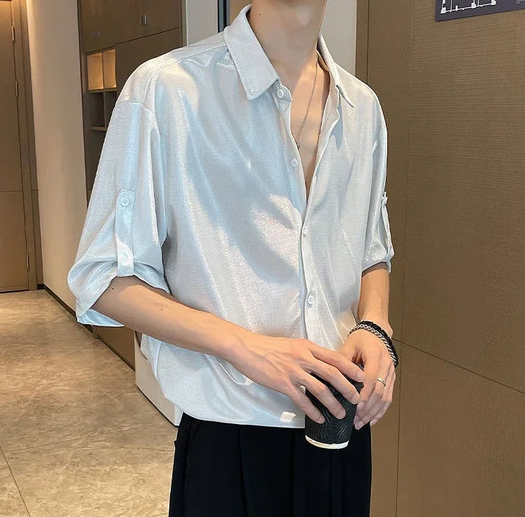 M&T Wear- Cool Tops Asia Button Up Original Korean Popular Shirt - M&T Wear