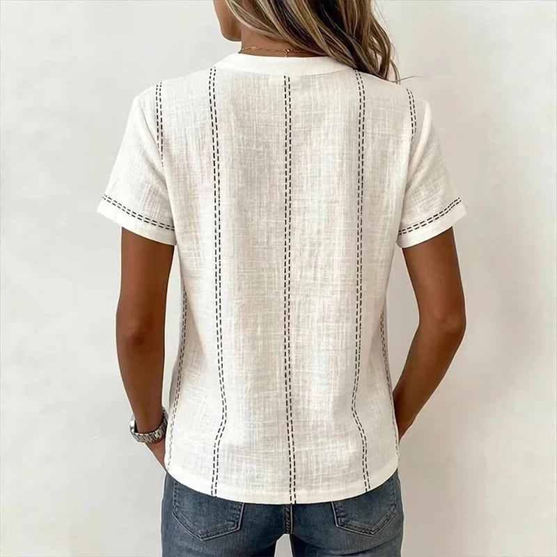 Geometric Patchwork Tee