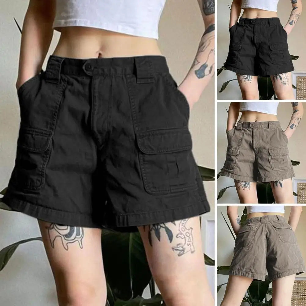 Retro Utility Cargo Shorts
