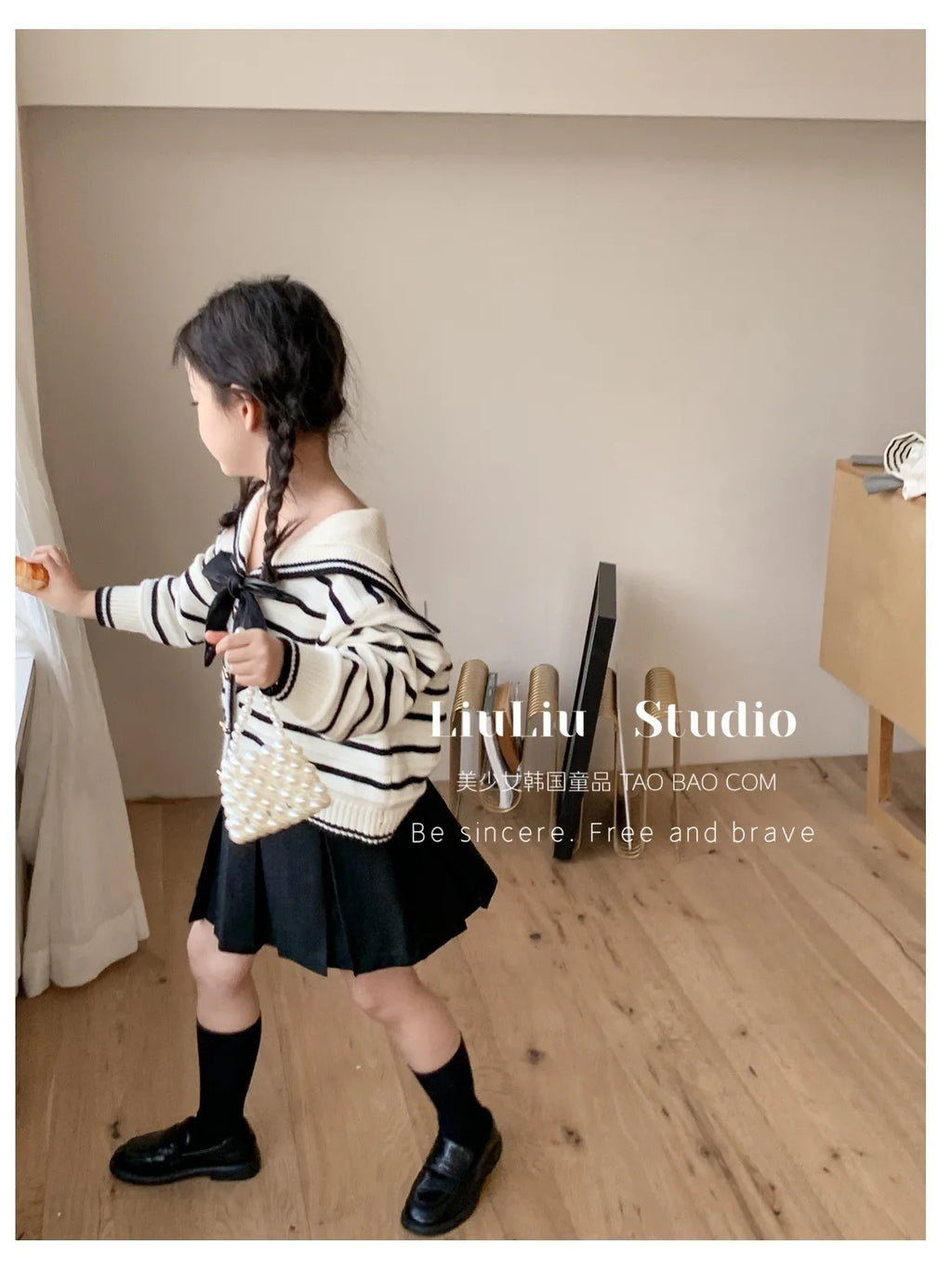 M&T Wear - Girls’ Korean Style JK Pleated Skirt