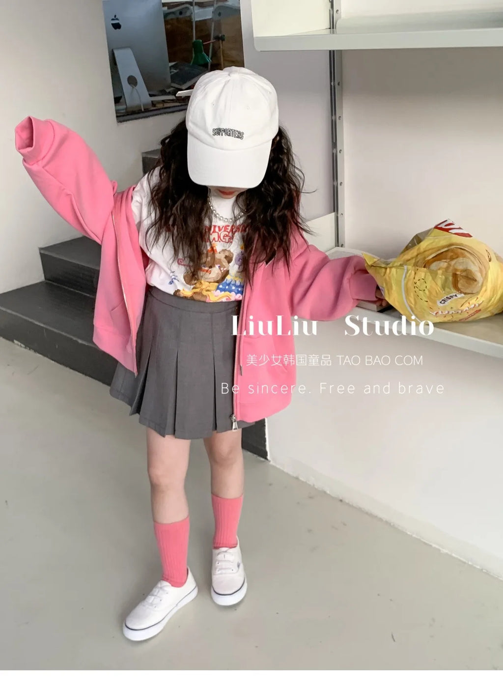 M&T Wear - Girls’ Korean Style JK Pleated Skirt