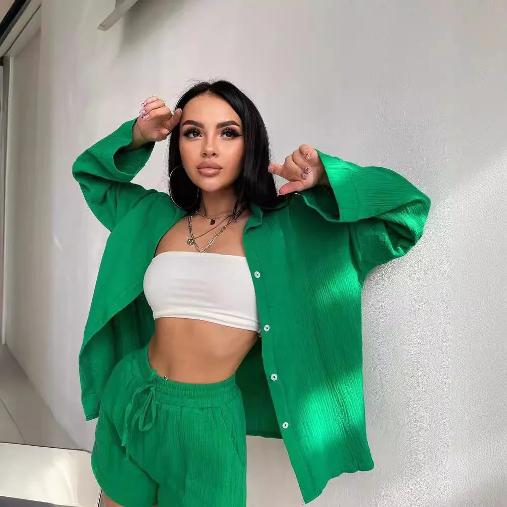 M&T Wear - Elegant Two-Piece Casual Short Set