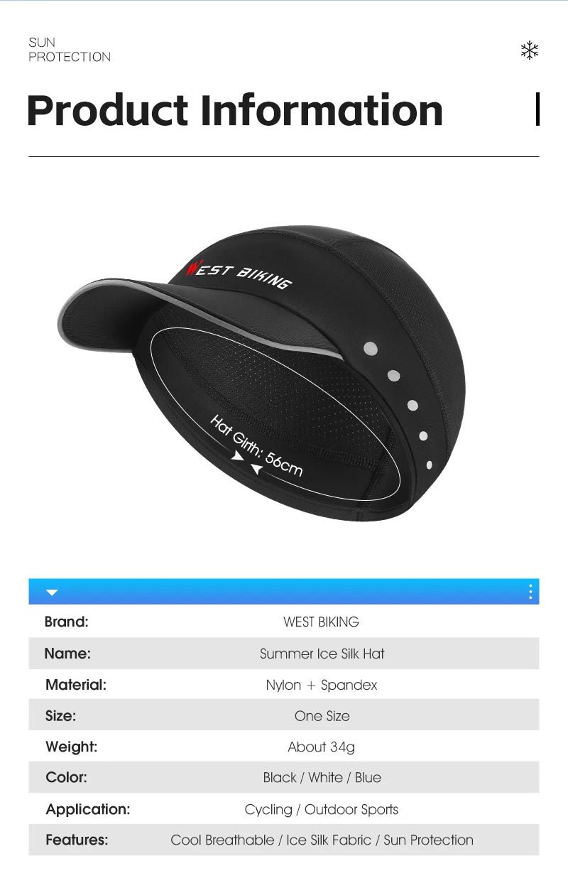 M&T Wear - Cycling Cap with Visor & UV Protection
