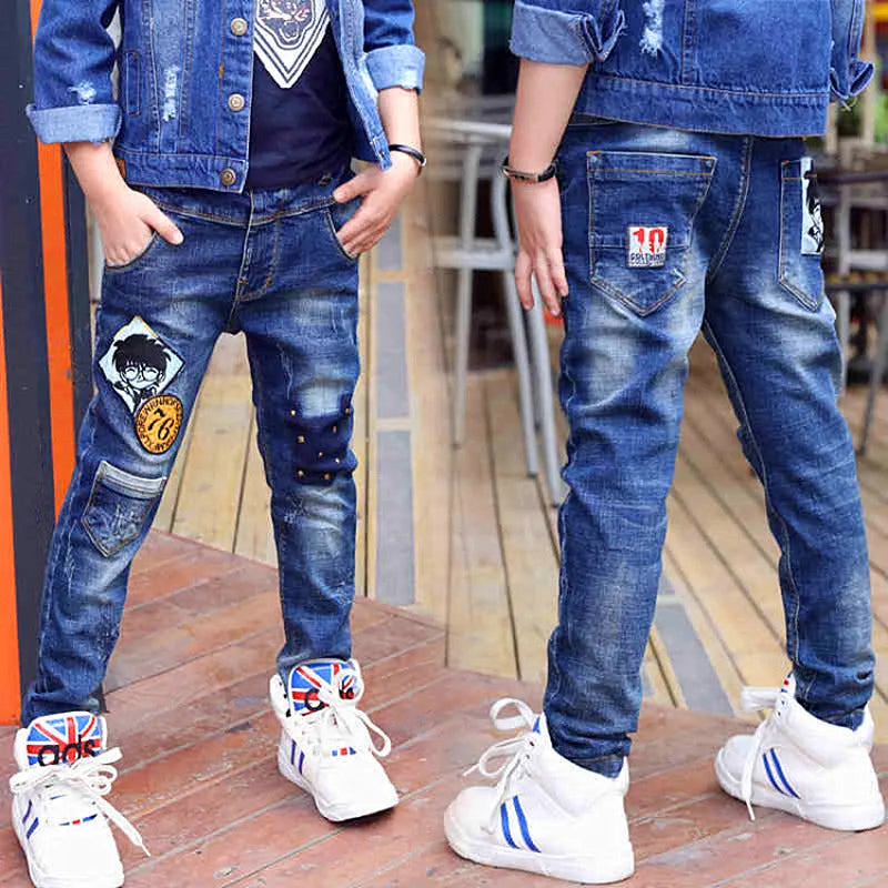 M&T Wear - Boys’ Slim Fit Elastic Waist Denim Jeans (3-14 Years)
