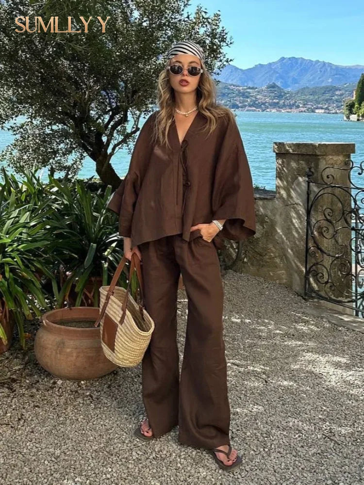 M&T Wear - Women's Casual Cotton Linen Style