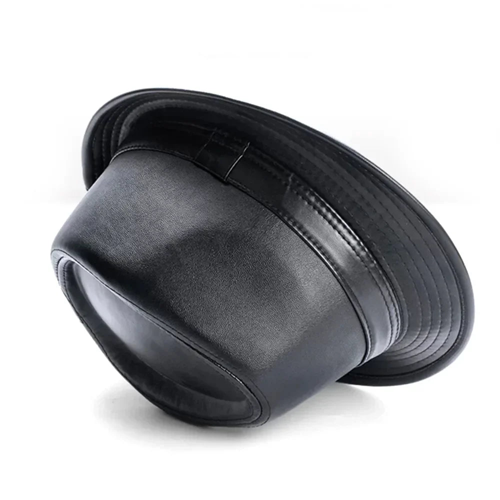 M&T Wear - Retro Faux Leather Cowboy Bowler Hat