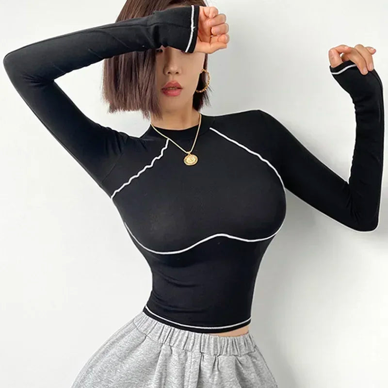 Cloud Hide Autumn Long Sleeve Yoga Shirt