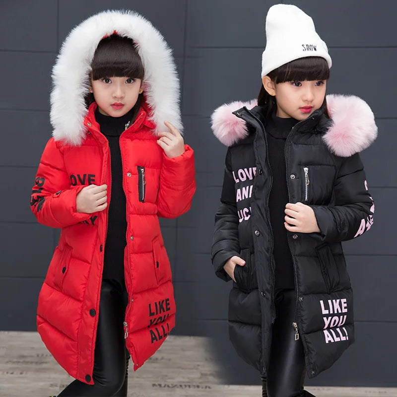 M&T Wear - Fur Hooded Girls Soft Coat
