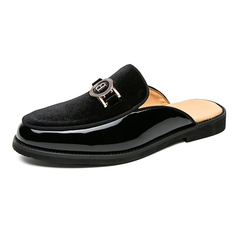 M&T Wear - Men's Luxury Faux Suede Slip-On Mules