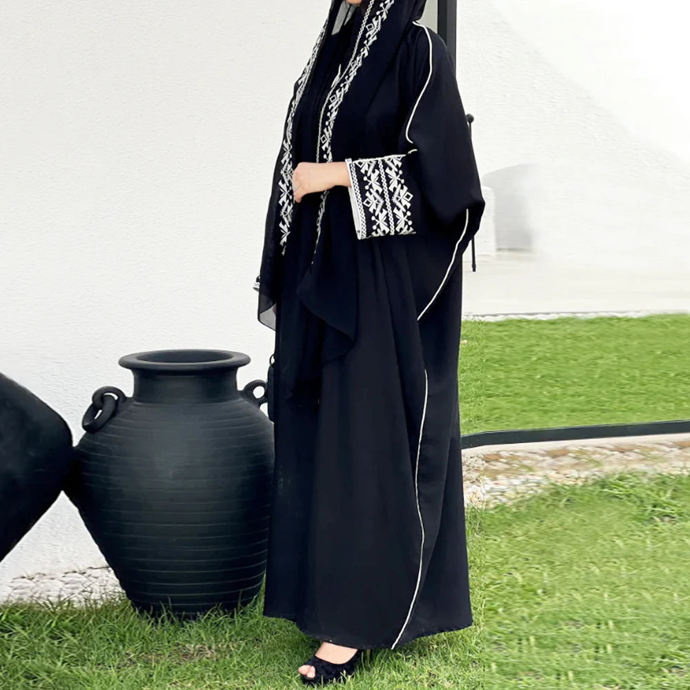 M&T Wear - Modern Style Muslim Abaya Maxi Dress