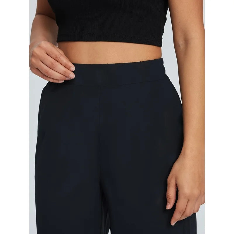 Sophisticated Straight-Leg Slimming Trousers