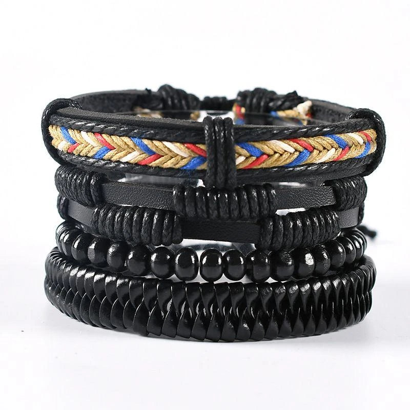 M&T Wear - 06 2024 Leather Braided Bracelet for Men