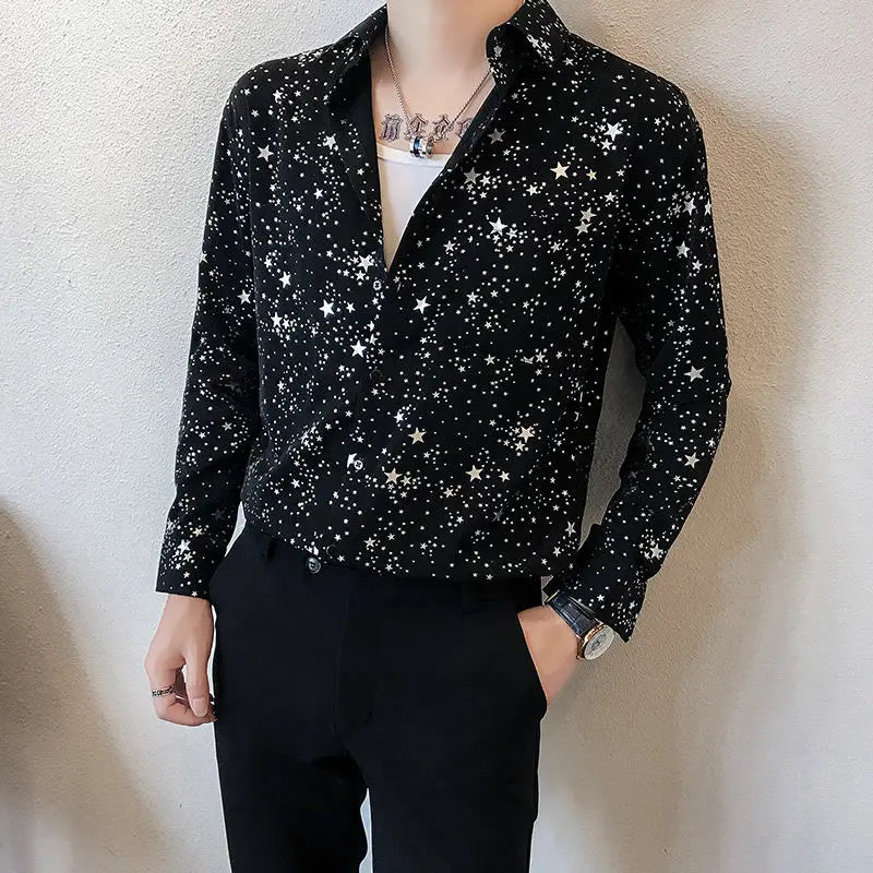 M&T Wear - Man Shirt Black Funny With Print Graphic Printed Shirts - M&T Wear