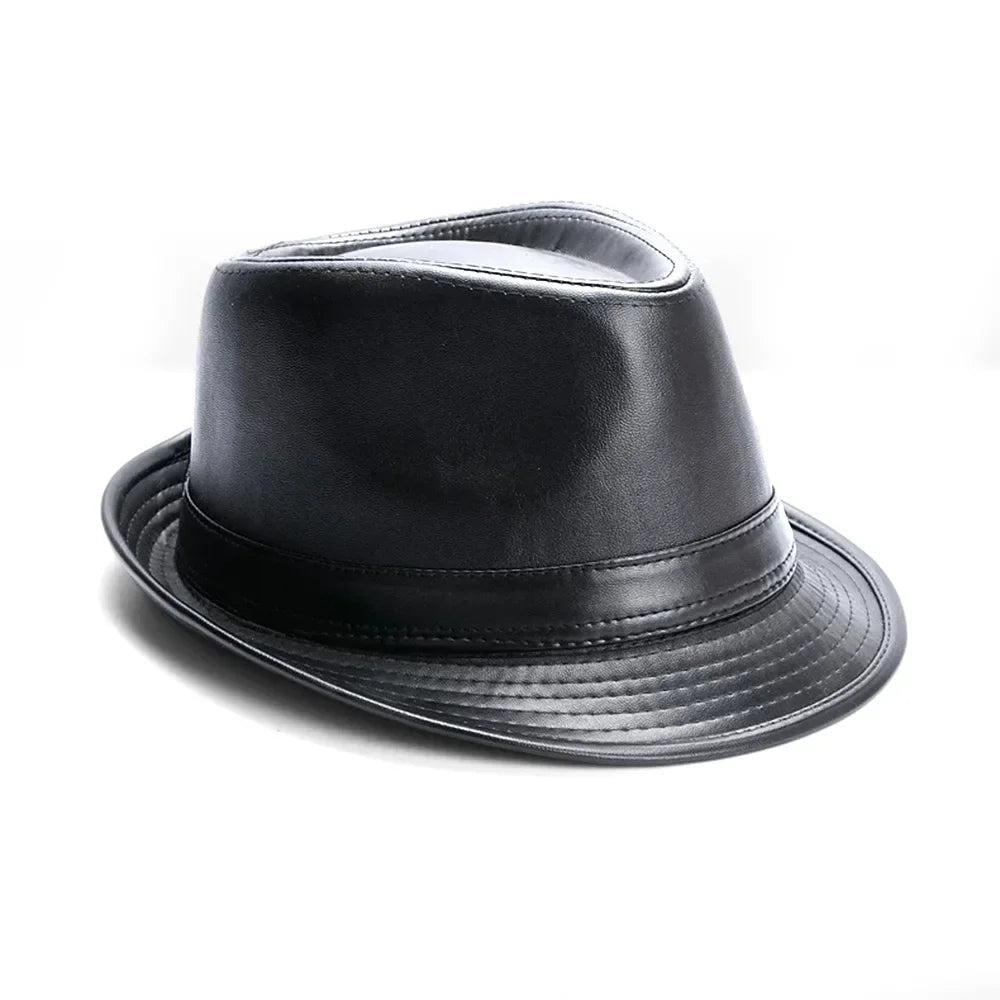 M&T Wear - Retro Faux Leather Cowboy Bowler Hat