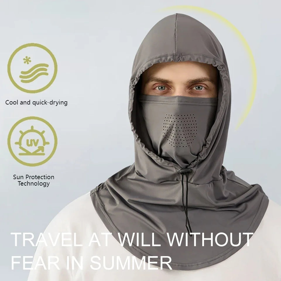 M&T Wear - Outdoor Full Face Sun Hat with Mask, Breathable UV Protection