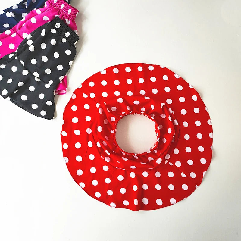 M&T Wear - Girls’ Polka Dot Chiffon Ruffle Skirt