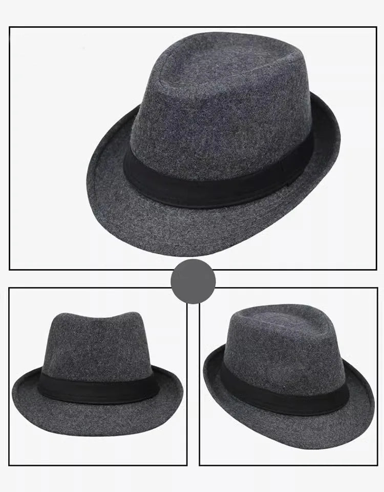 M&T Wear - Simple Plain Woolen British Jazz Hat