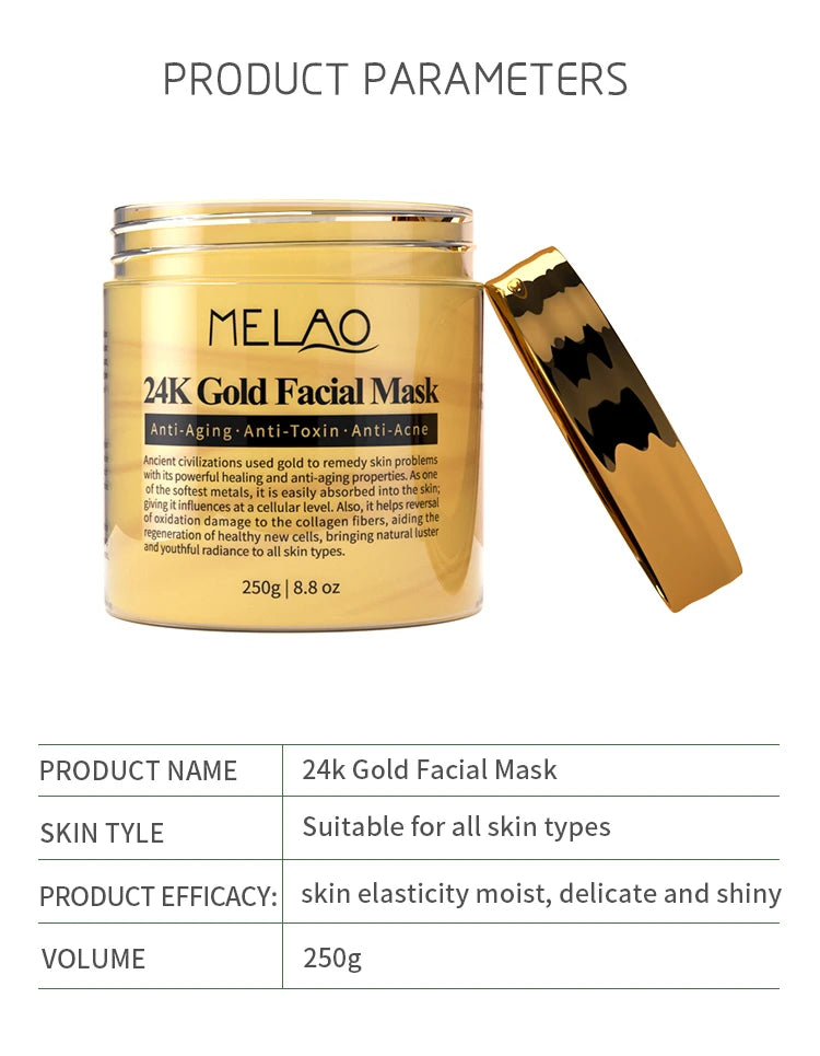 M&T Wear – MELAO 24K Gold Face Mask