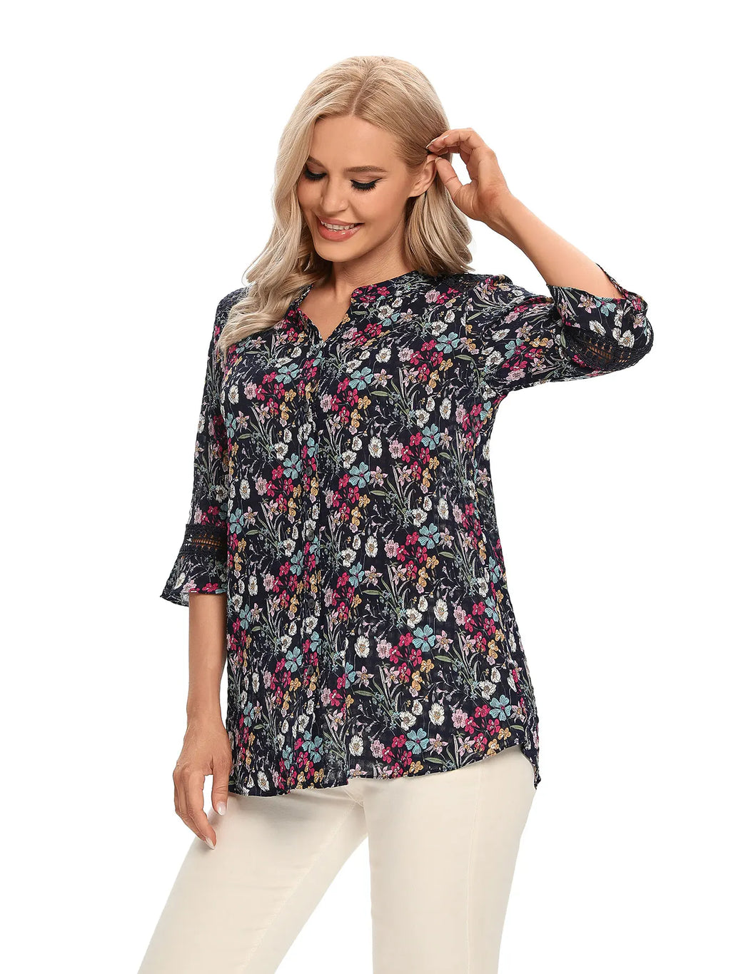 Garden Print Casual Shirt