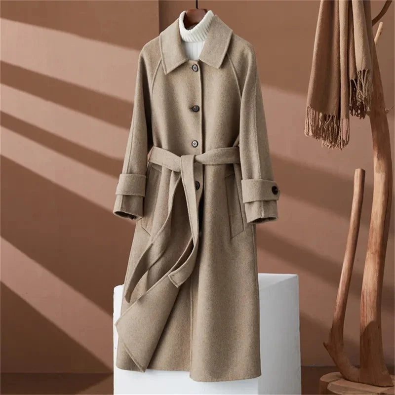 M&T Wear - Double-Sided Cashmere Temperament Wool Coat