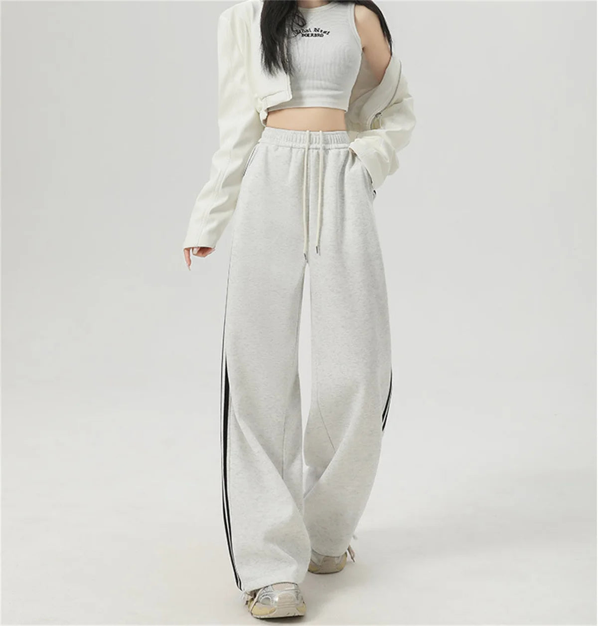 American Retro High-Waist Sweatpants