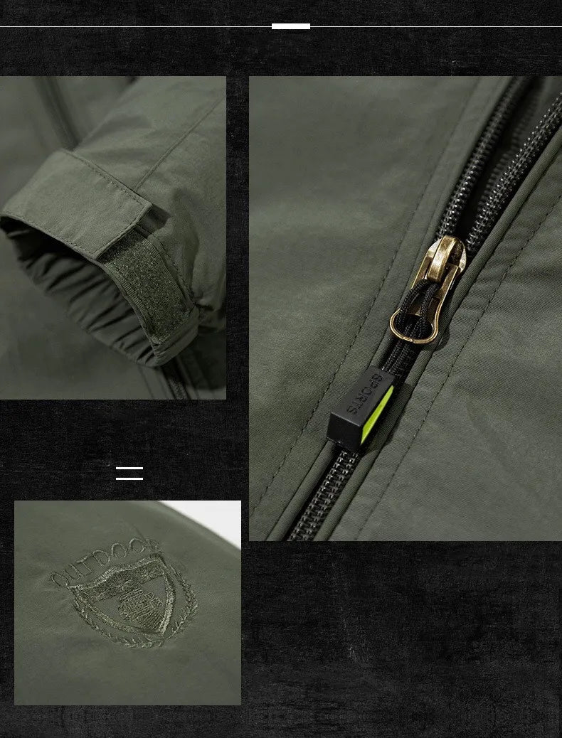 M&T Wear - Men's Outdoor Hiking Camping Jackets Waterproof Hooded Windbreaker Coat Autumn New Casual Jacket Tactics Military Jacket Men 6XL - M&T Wear