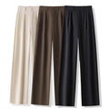 High-Waist Professional Wide-Leg Trousers