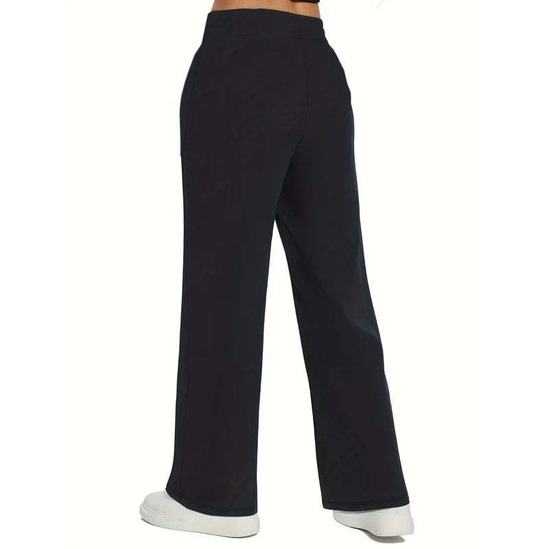 Sophisticated Straight-Leg Slimming Trousers