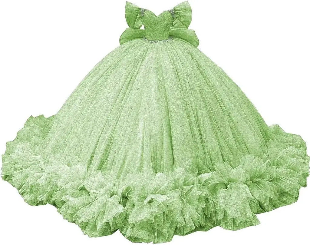 Yifanier Puffy Tulle Quinceanera Ball Gown