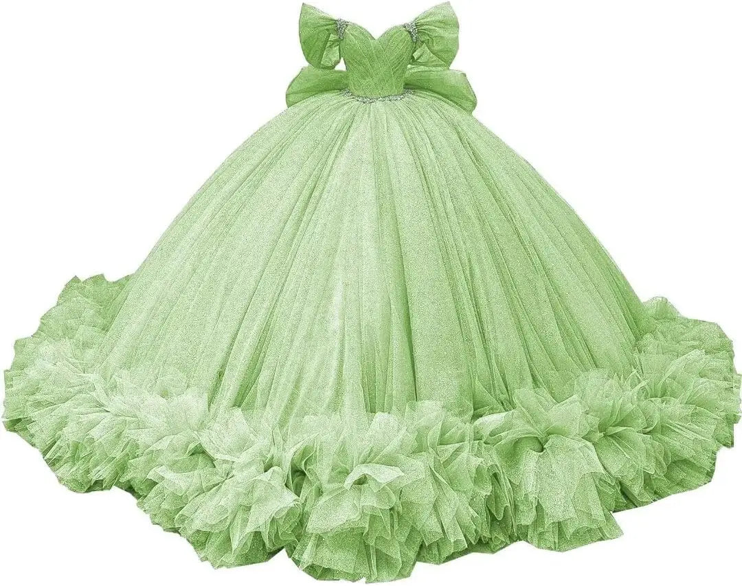Yifanier Puffy Tulle Quinceanera Ball Gown
