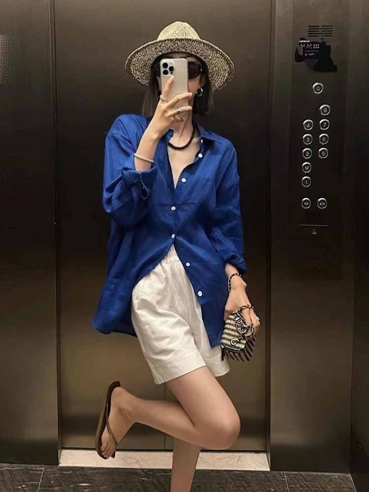 Cloud Linen Oversize Shirt