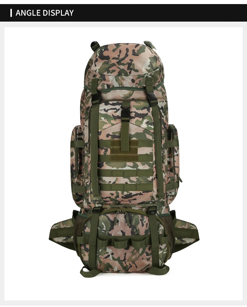 M&T Wear - 90L Large Capacity Tactical Mountaineering Backpack with Molle System