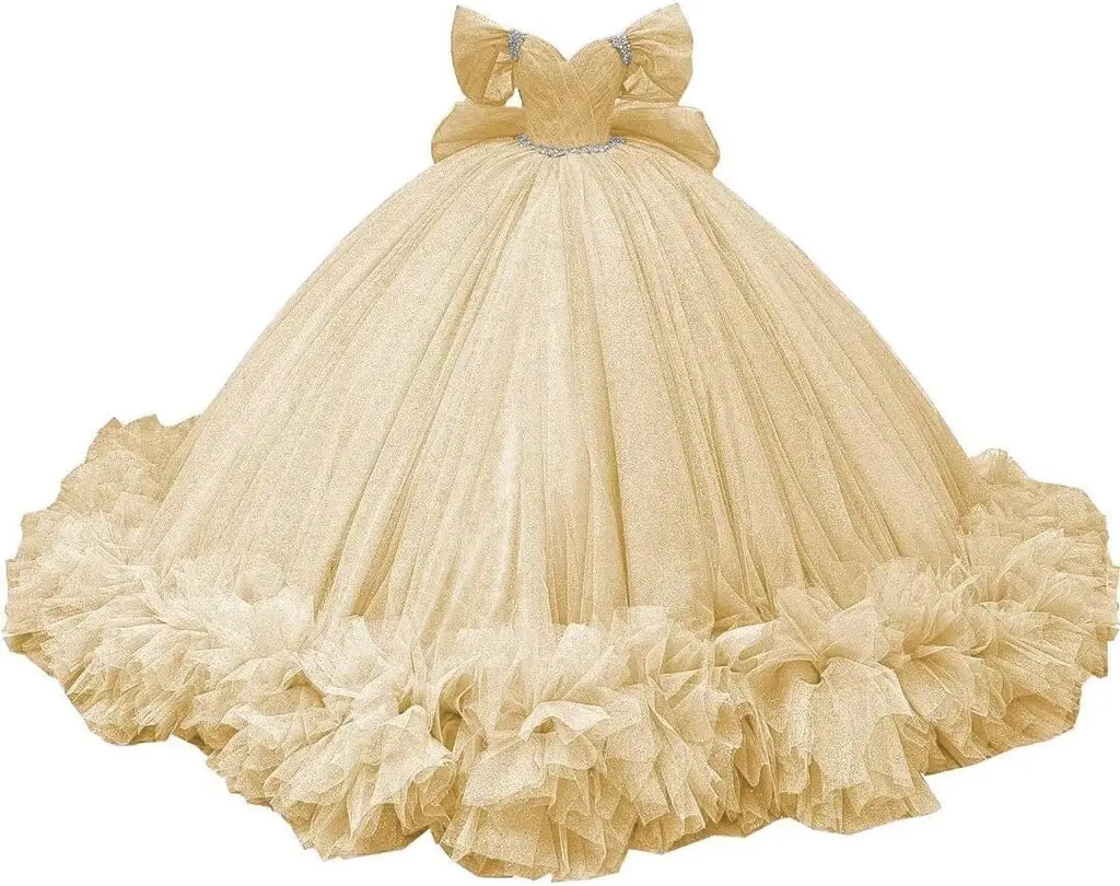 Yifanier Puffy Tulle Quinceanera Ball Gown