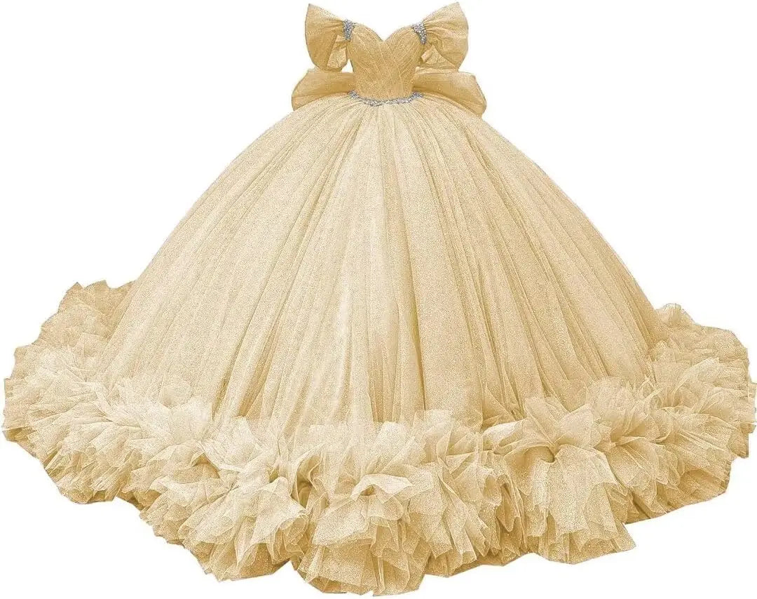 Yifanier Puffy Tulle Quinceanera Ball Gown