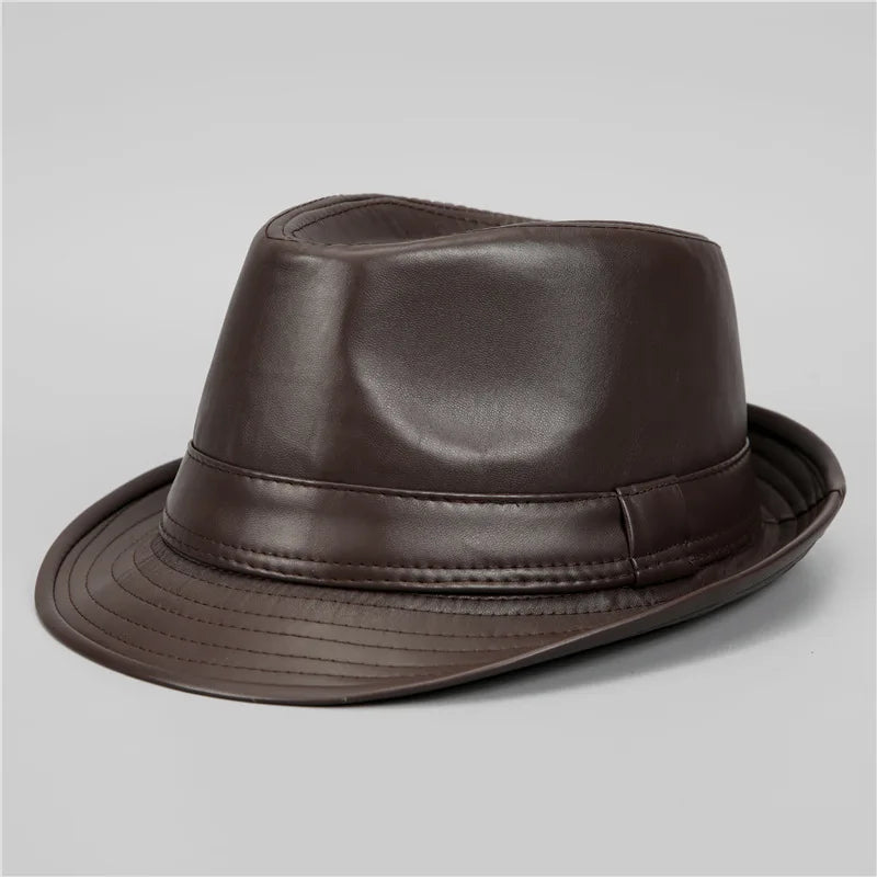 M&T Wear - Retro Faux Leather Cowboy Bowler Hat