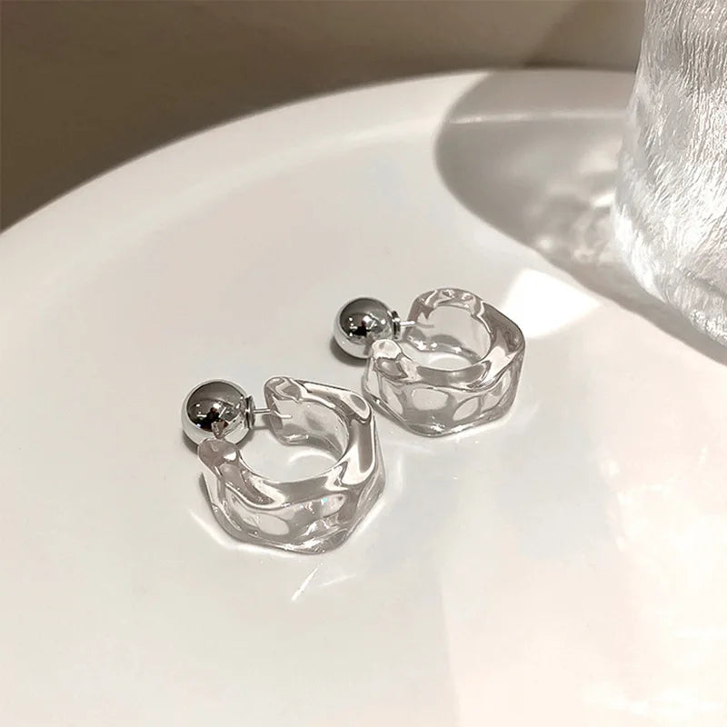 M&T Wear - 2025 Women's Trendy Irregular Resin Acrylic Earrings