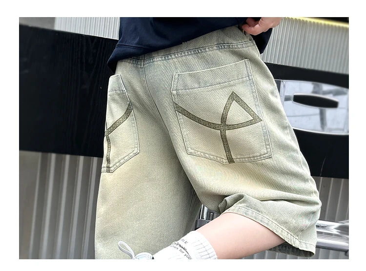 M&T Wear - Boys’ Stylish Mid-Calf Denim Capri Shorts