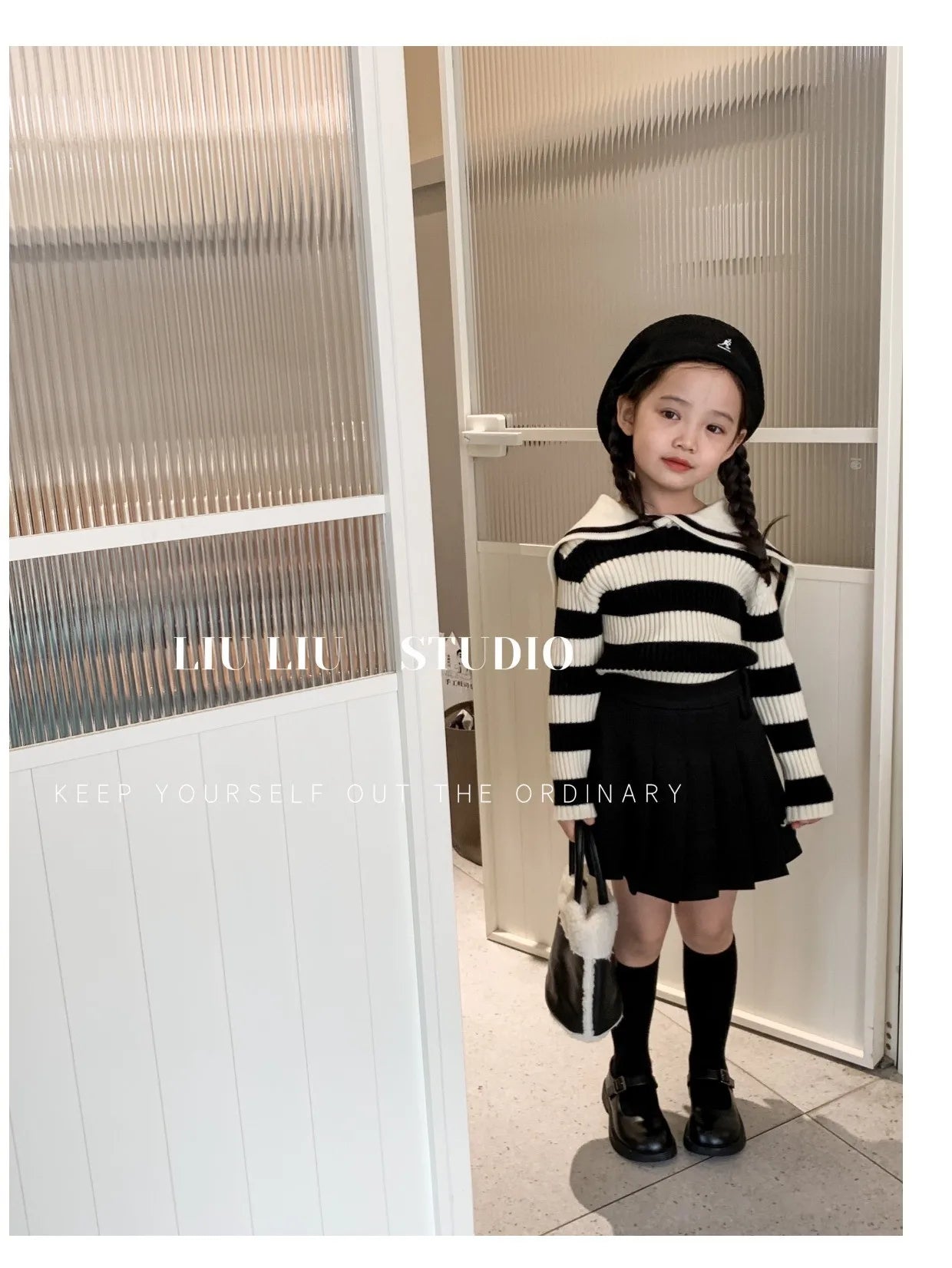 M&T Wear - Girls’ Korean Style JK Pleated Skirt