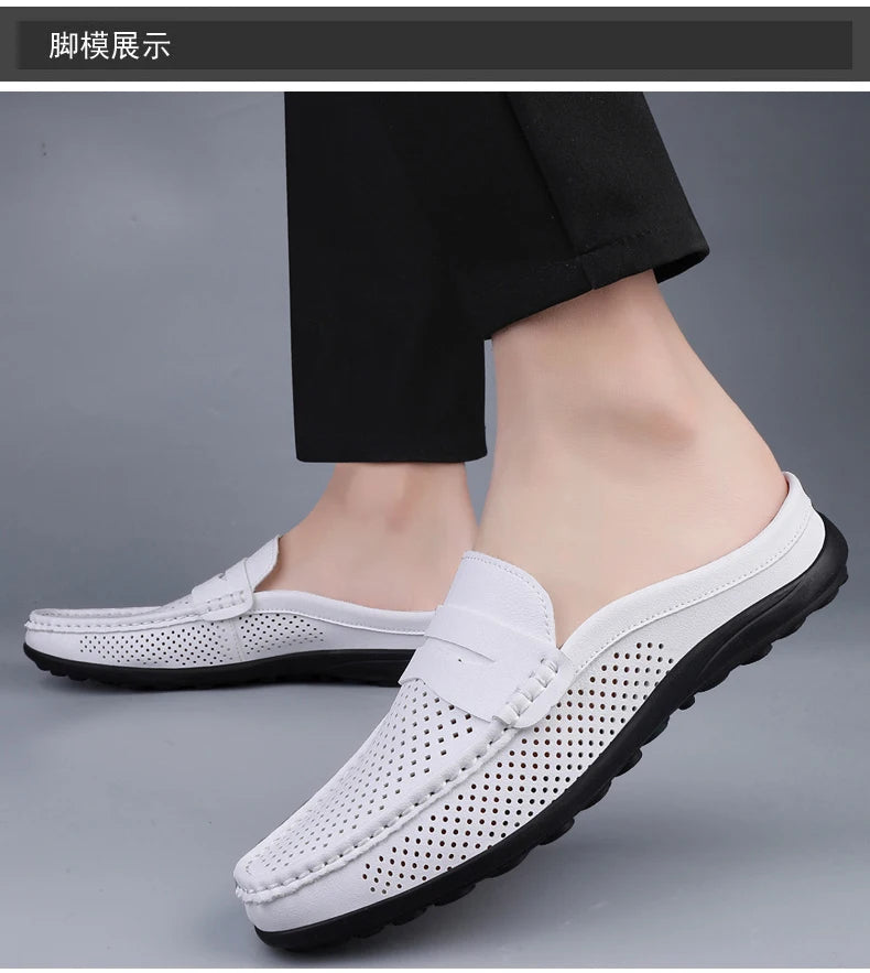 M&T Wear - Men's casual shoes four season light versatile fashion soft soled outdoor comfortable semi slippers wear-resistant casual shoes - M&T Wear