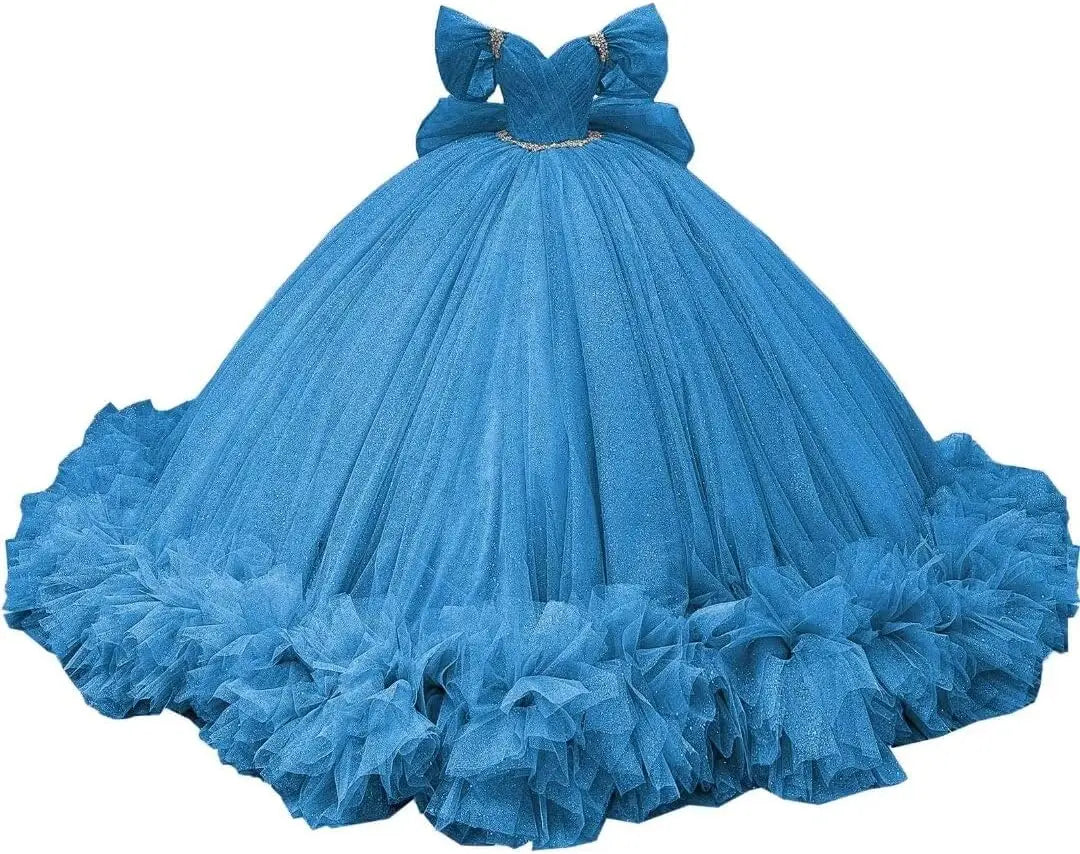 Yifanier Puffy Tulle Quinceanera Ball Gown