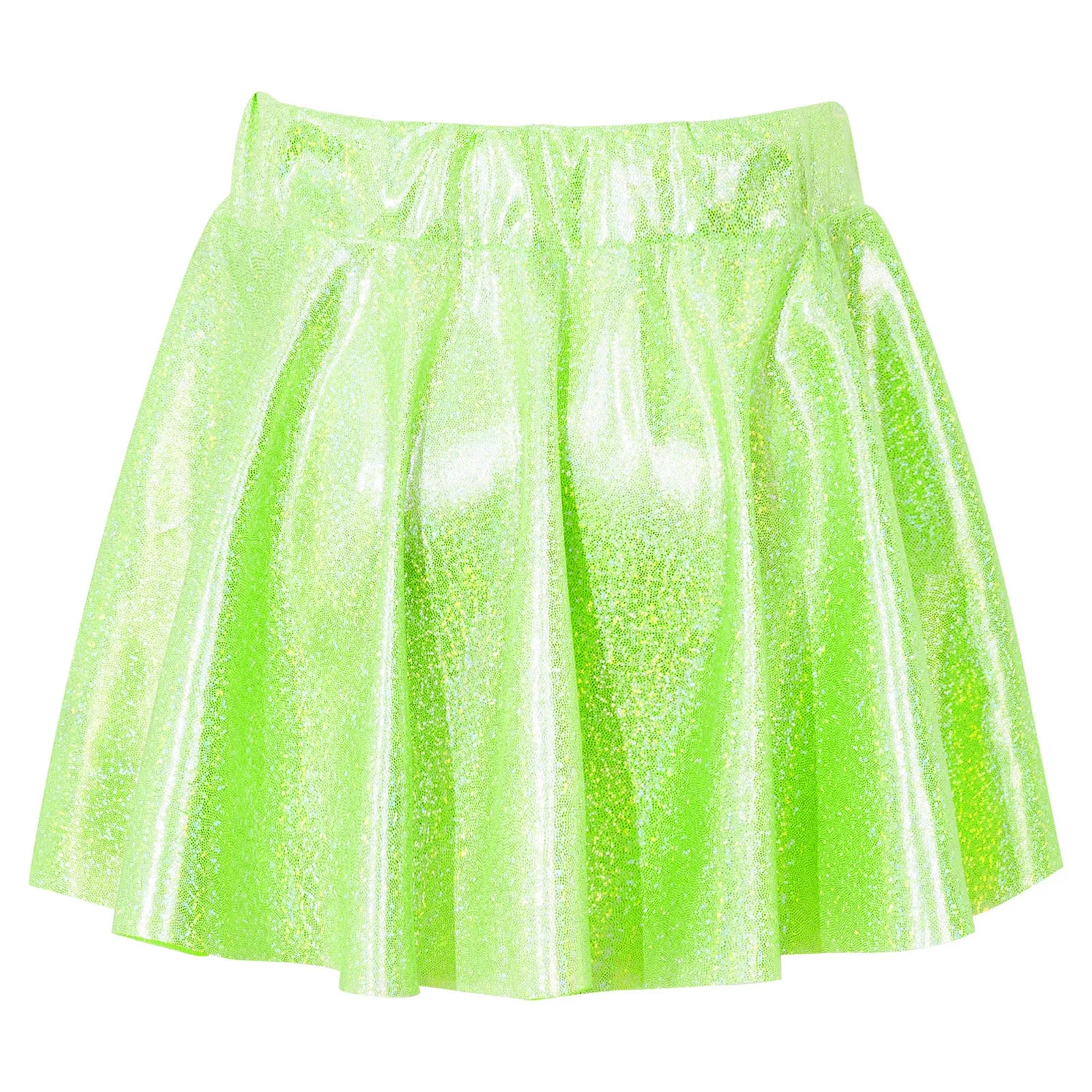M&T Wear - Girls’ Shiny Metallic Pleated Dance Skirt
