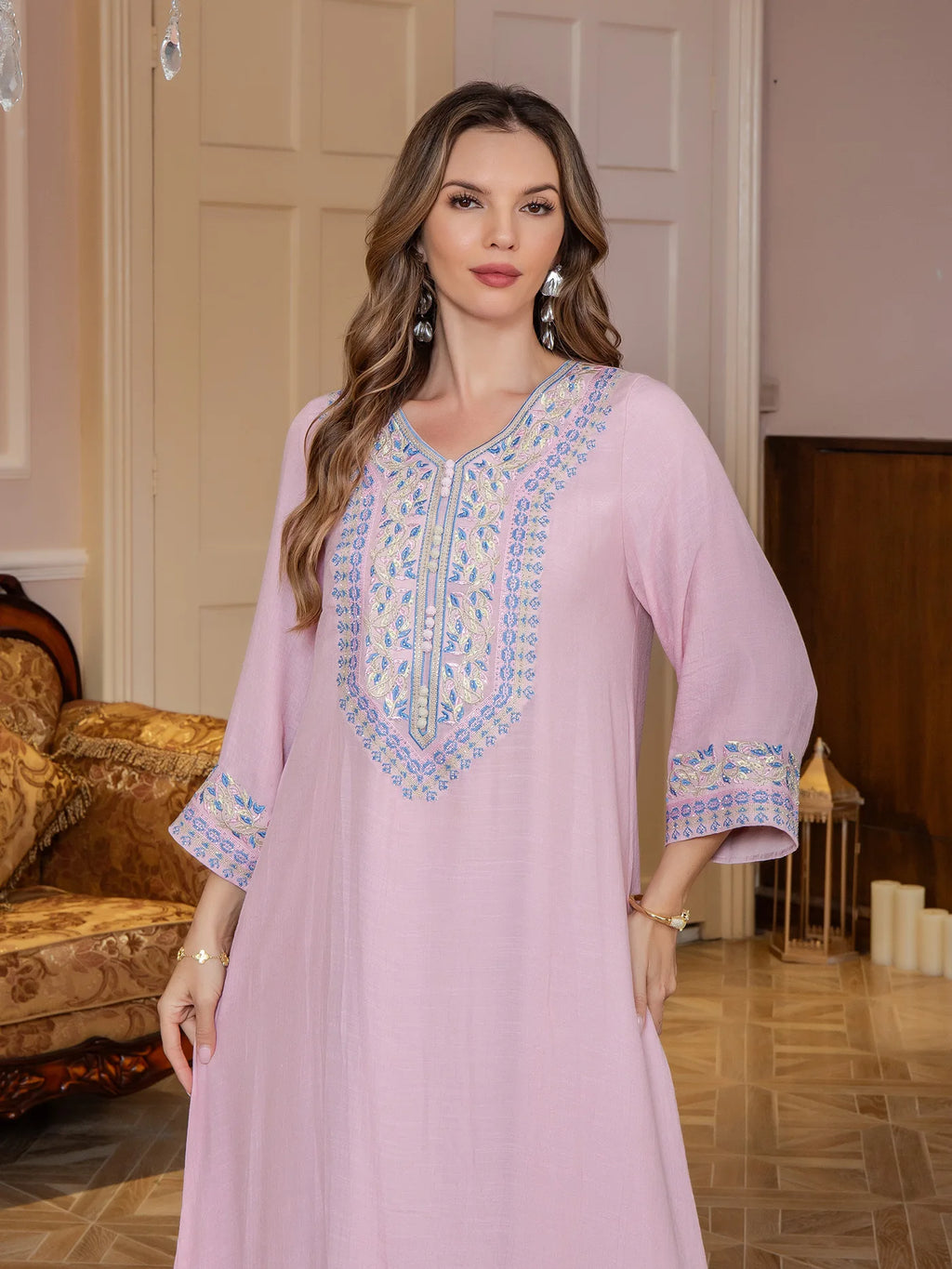 M&T Wear -Pakistani Style Embroidered Diamond Dress