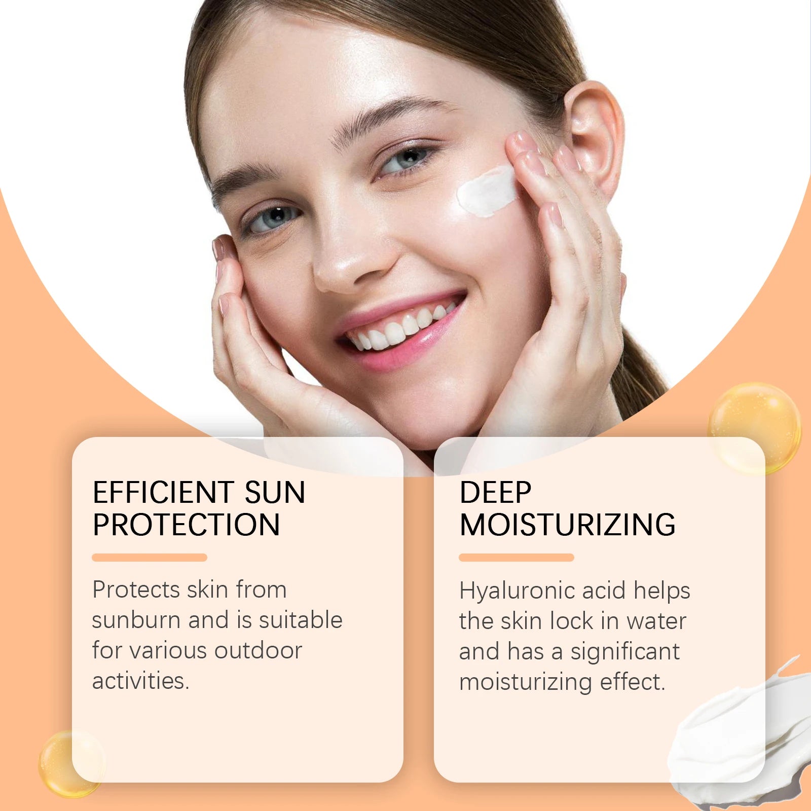 M&T Wear - SPF 60+ Sunscreen Cream | Long-Lasting UV Protection & Deep Moisture (50ml)