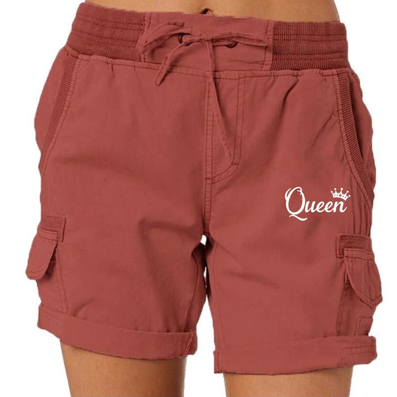 Summer Drawstring Cargo Active Shorts