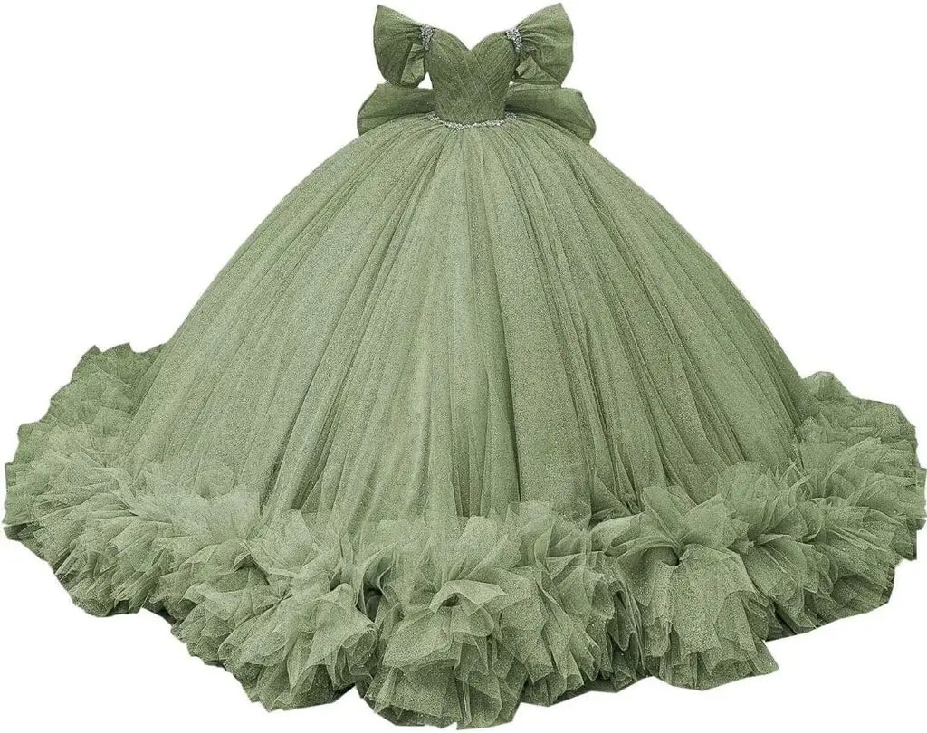 Yifanier Puffy Tulle Quinceanera Ball Gown
