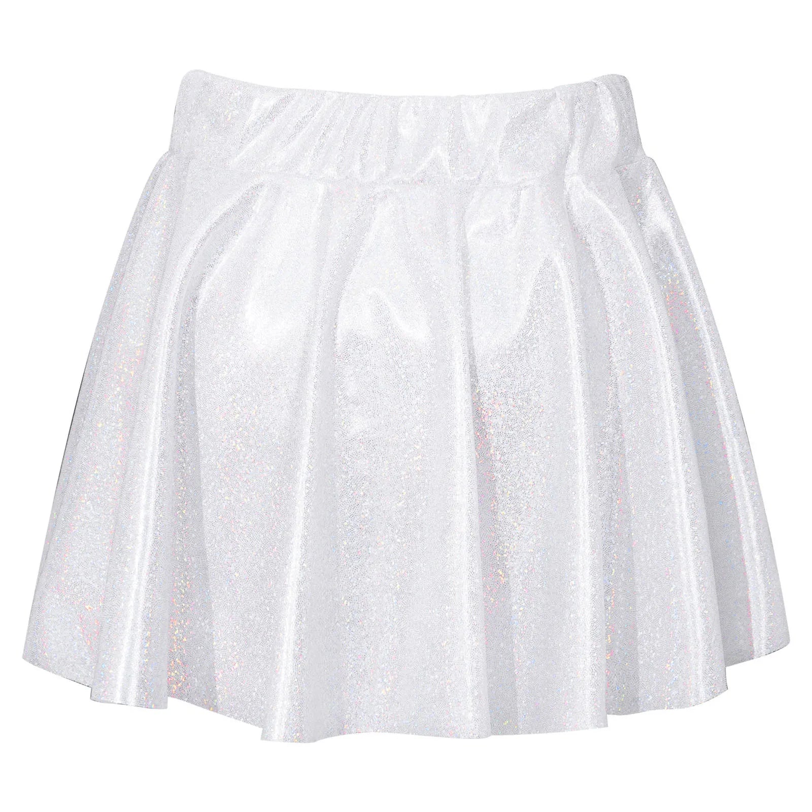M&T Wear - Girls’ Shiny Metallic Pleated Dance Skirt