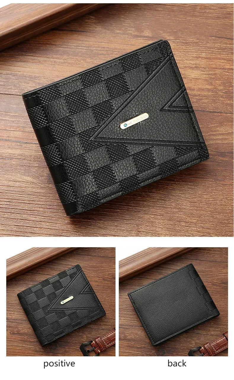 M&T Wear - Men’s Casual PU Leather Short Wallet