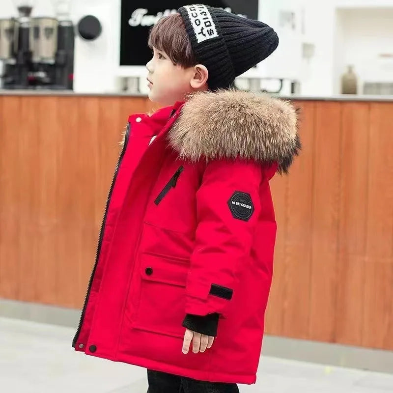 M&T Wear - Winter Kids Padded Jacket Children Thick Plus Velvet