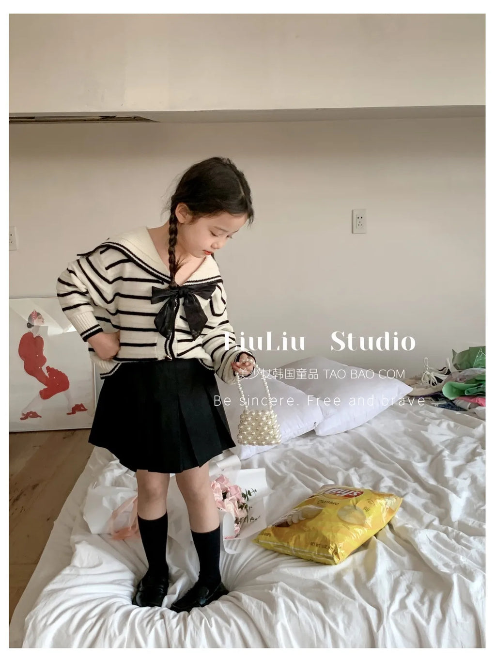 M&T Wear - Girls’ Korean Style JK Pleated Skirt