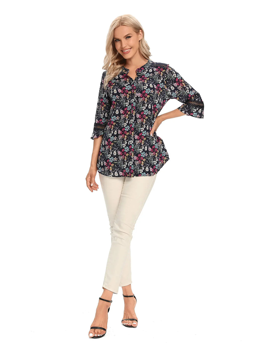 Garden Print Casual Shirt